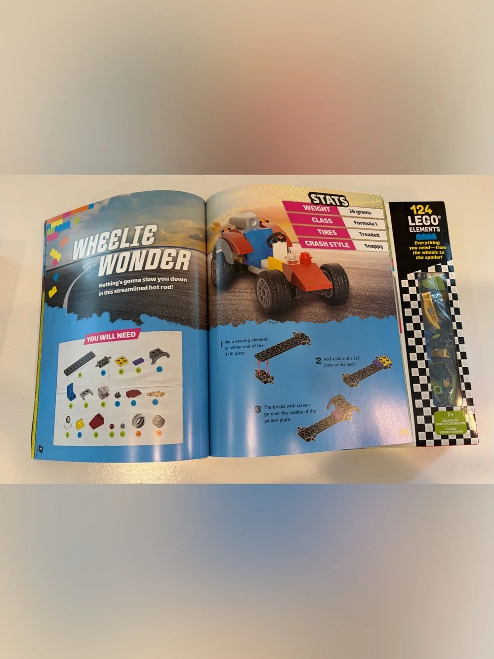 Race Cars Building Set - Yellow, Blue, Green, Red, Black, Purple